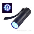 Lampe de poche UV de 365 nm 9.